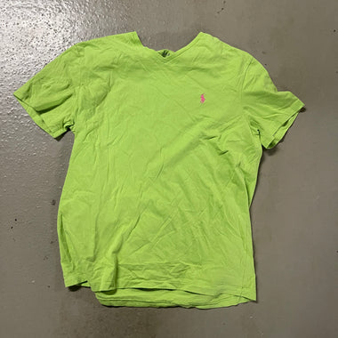 Lime green polo shirt