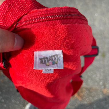 m&m red bag
