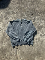 grey quarterzip top